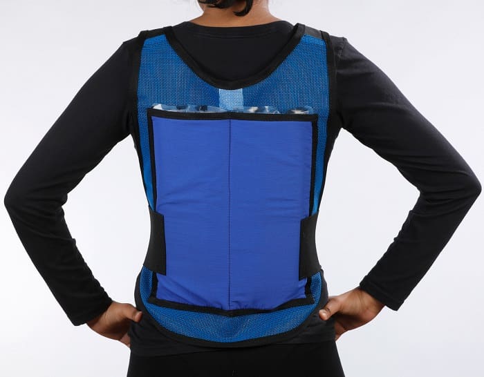Glacier Tek Classic Cool Vest, Safety Blue with Nontoxic Cooling Packs ...