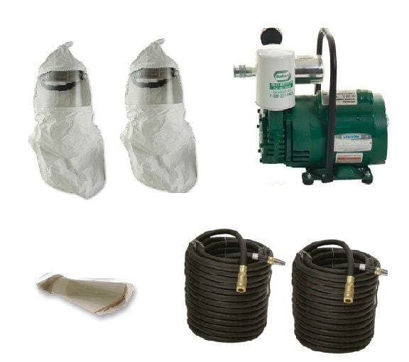 Bullard Edp16Te FreeAir Pump W/ 2 20Tic35Rt Hoods, 2 100' V20100St Air