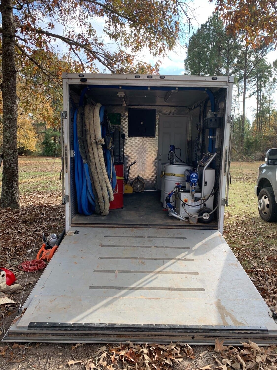 Diesel Generator Rig Used E20 Diesel Rig, 210' hose, 3HP Compressor, 20KW Diesel Generator ...