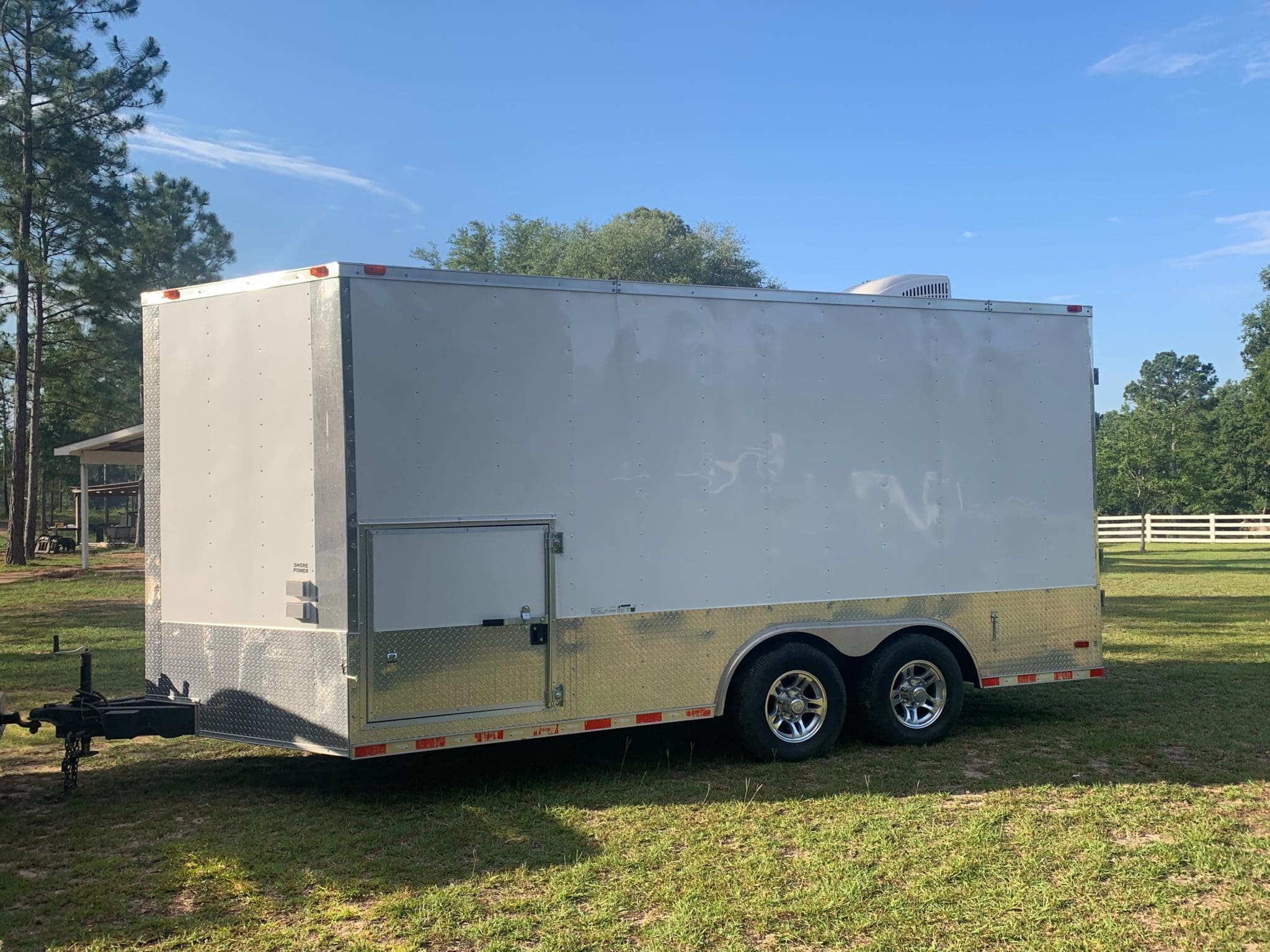 Used E20 Spray Foam Rig, 16' Trailer, 210' hose, gas generator and