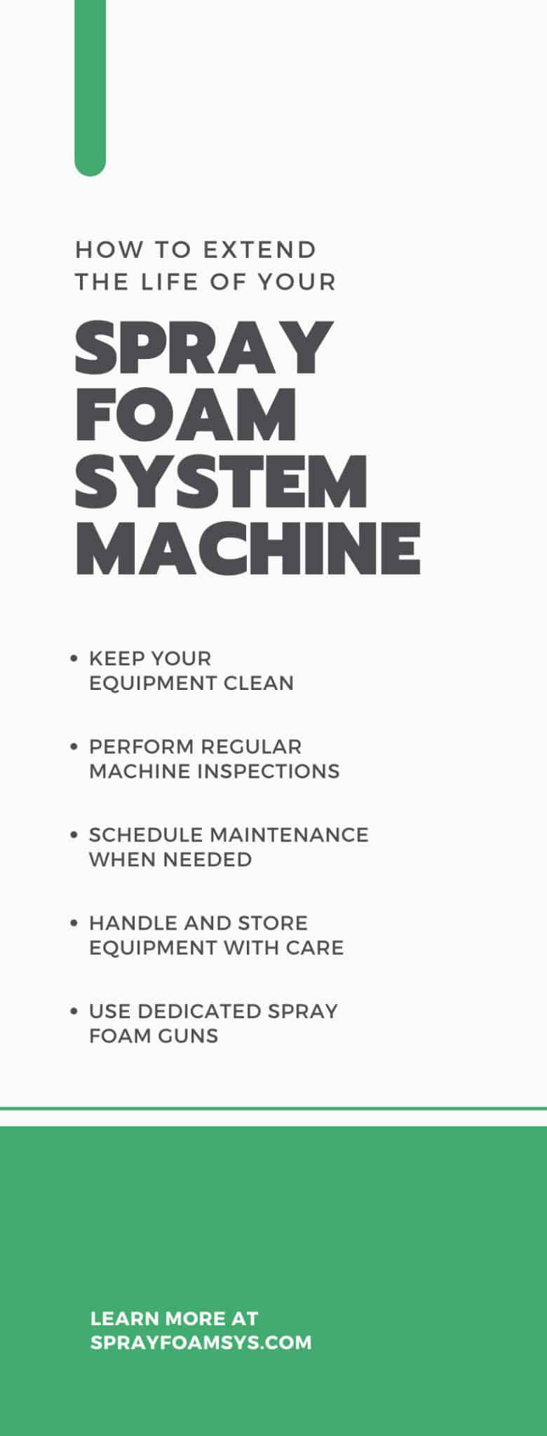 How To Extend the Life of Your Spray Foam System Machine
